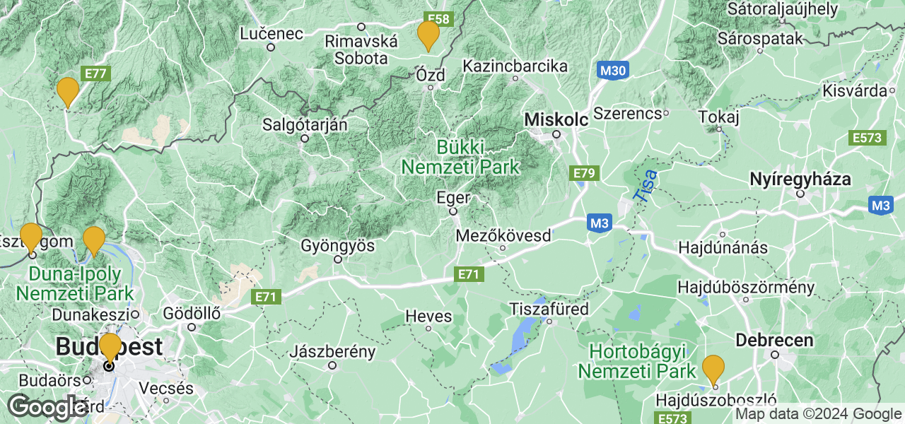Map Eger